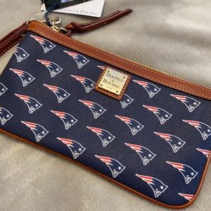 New England Patriots leather clutch